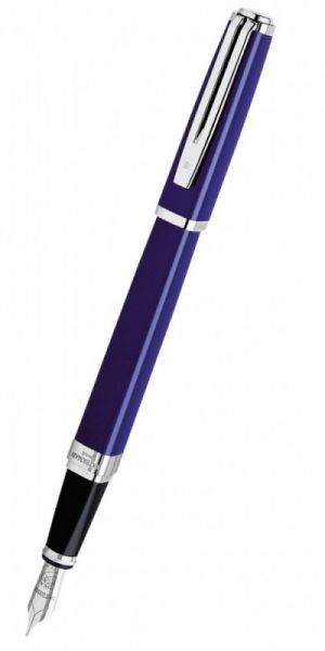 Ручка перьевая WATERMAN Exception (S0637090) Blue ST (F) чернила: синий перо золото 18K посеребрение